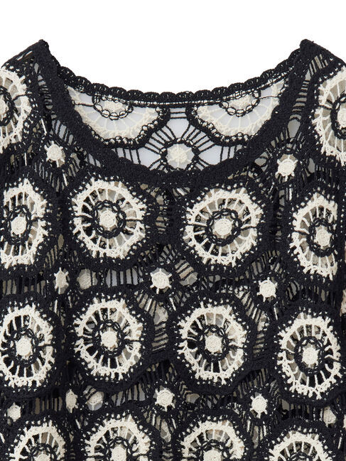 Green Parks「・SUGAR　SPOON　クロシェフラワープルオーバー」|Tシャツ・カットソー|