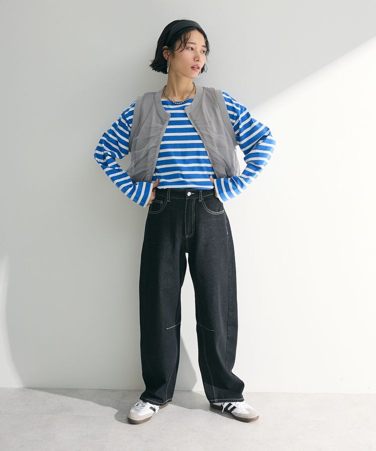 Green Parks「ボーダーチュニック」|Tシャツ・カットソー|