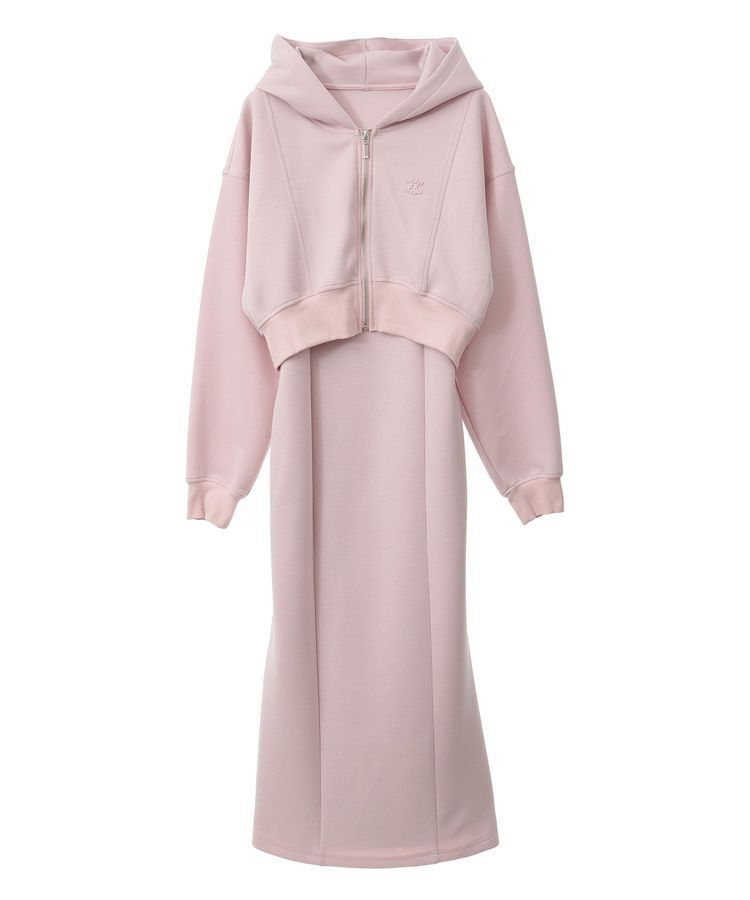 Green Parks「dazzlin SET2点パーカー+キャミワンピース」|ワンピース|