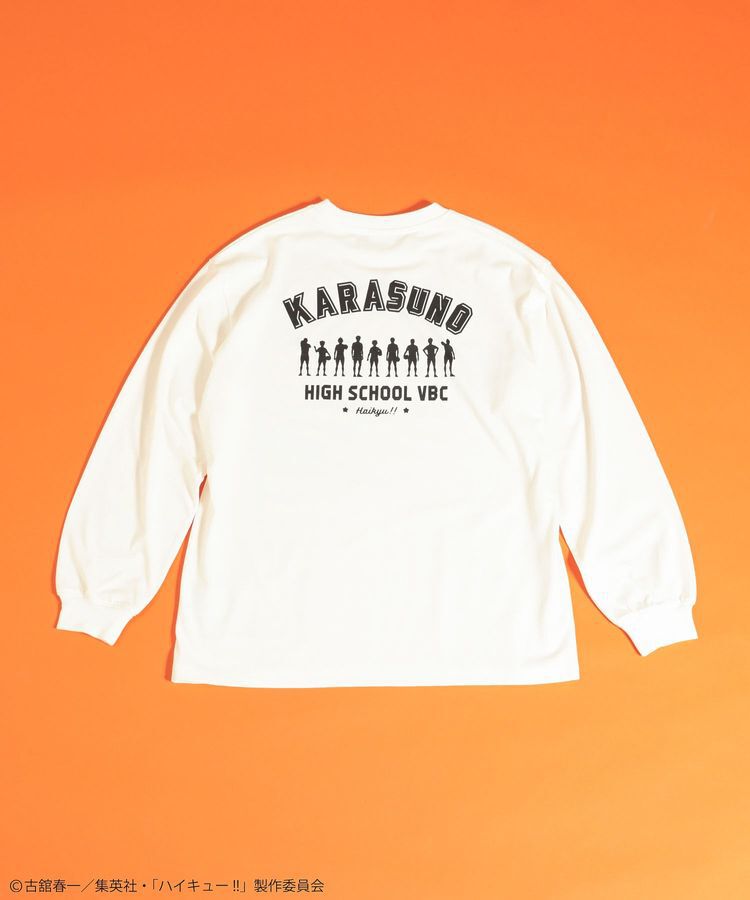Green Parks「ハイキュー!! モノクロプリント烏野長袖Tシャツ」|Tシャツ・カットソー|White
