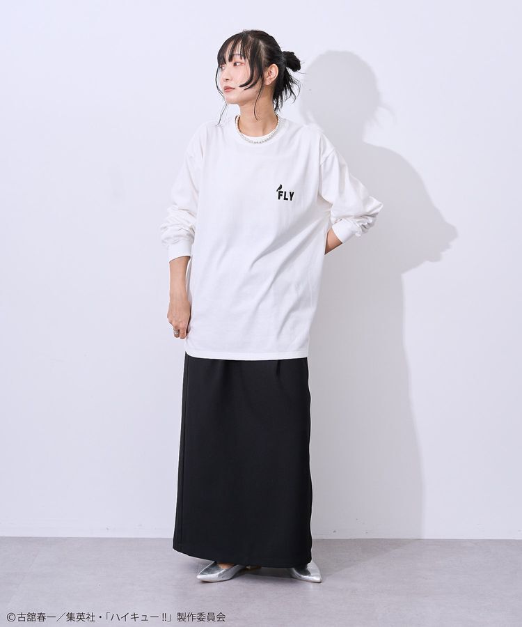 Green Parks「ハイキュー!! モノクロプリント烏野長袖Tシャツ」|Tシャツ・カットソー|