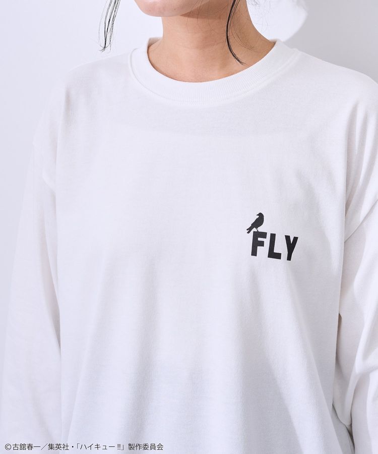 Green Parks「ハイキュー!! モノクロプリント烏野長袖Tシャツ」|Tシャツ・カットソー|