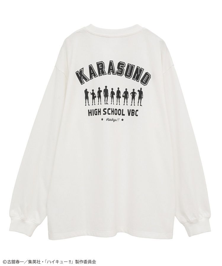 Green Parks「ハイキュー!! モノクロプリント烏野長袖Tシャツ」|Tシャツ・カットソー|