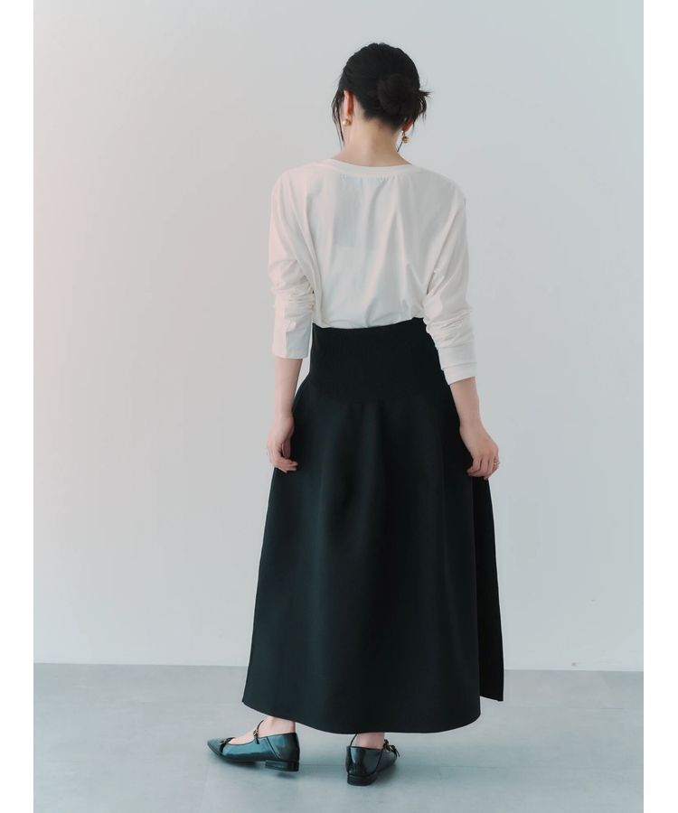 YECCA VECCA「ラウンドヘム長袖ロゴTee」|Tシャツ・カットソー|