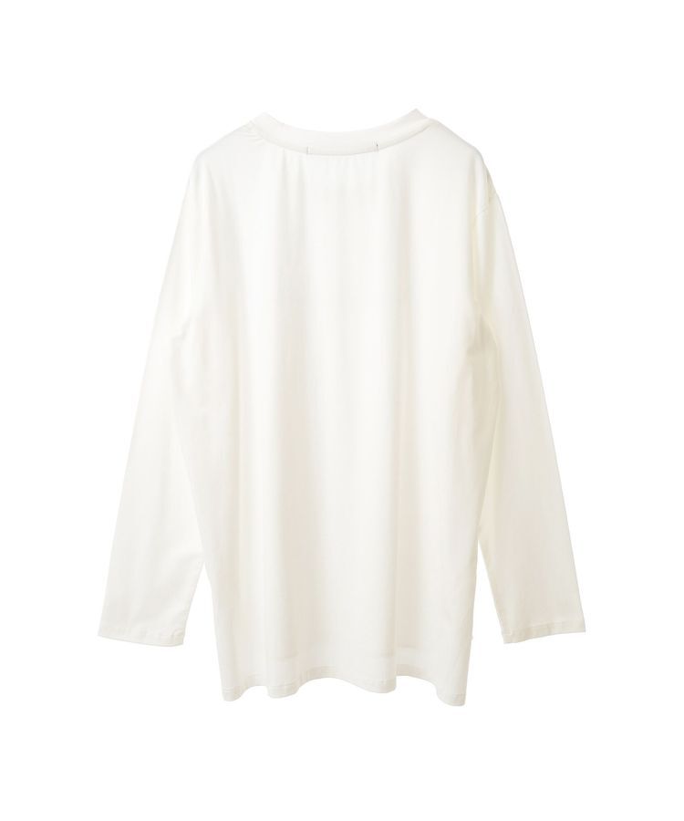 YECCA VECCA「ラウンドヘム長袖ロゴTee」|Tシャツ・カットソー|