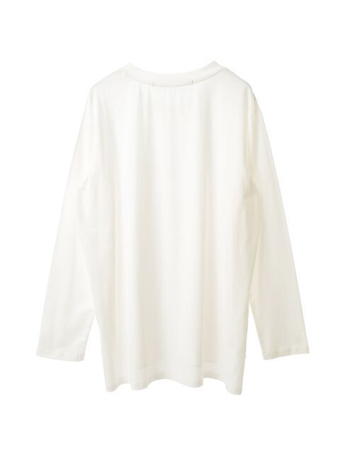 YECCA VECCA「ラウンドヘム長袖ロゴTee」|Tシャツ・カットソー|