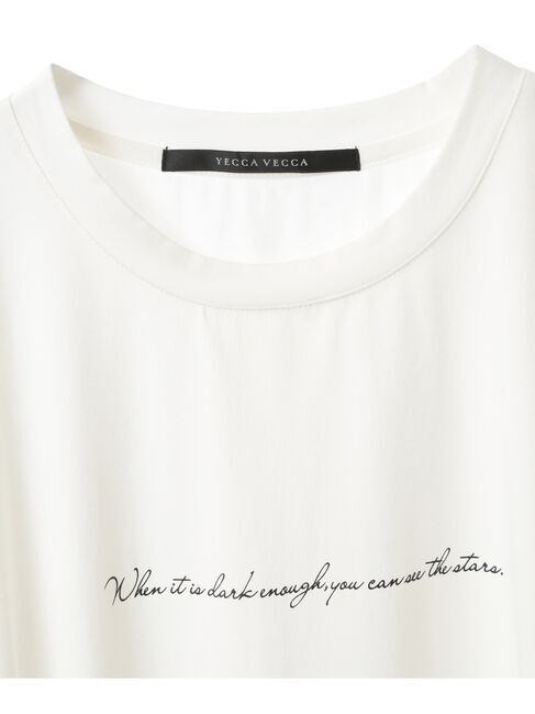 YECCA VECCA「ラウンドヘム長袖ロゴTee」|Tシャツ・カットソー|