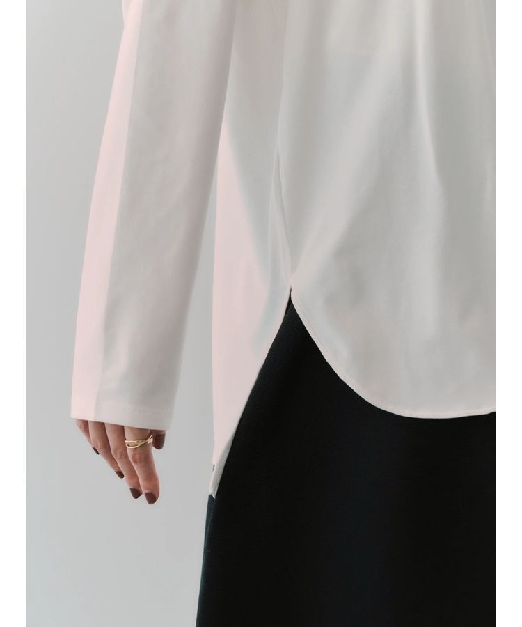 YECCA VECCA「ラウンドヘム長袖ロゴTee」|Tシャツ・カットソー|