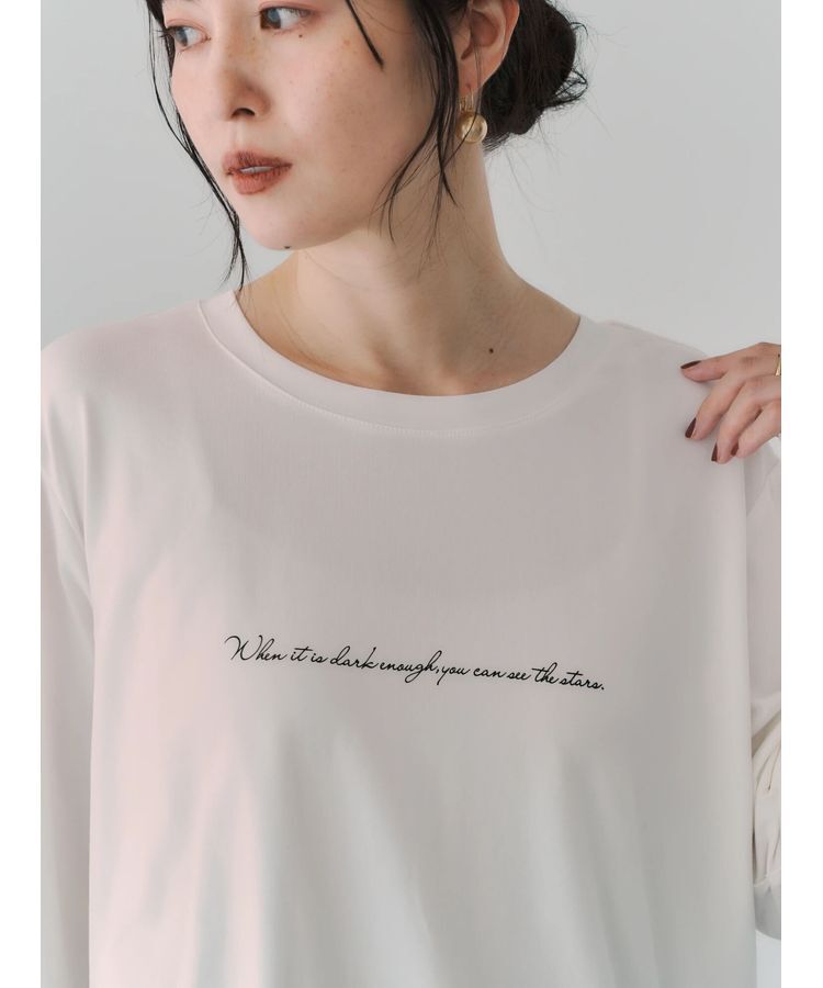 YECCA VECCA「ラウンドヘム長袖ロゴTee」|Tシャツ・カットソー|