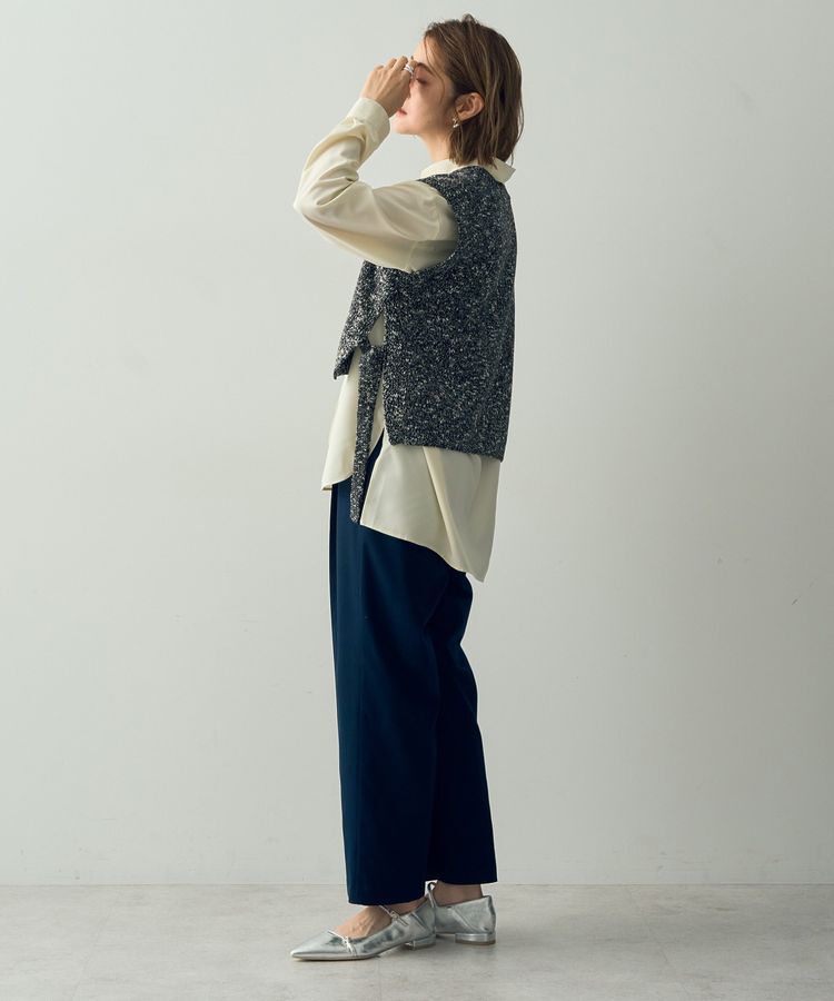 YECCA VECCA「【2点SET】シャツレイヤードニットベスト」|ベスト・ジレ|