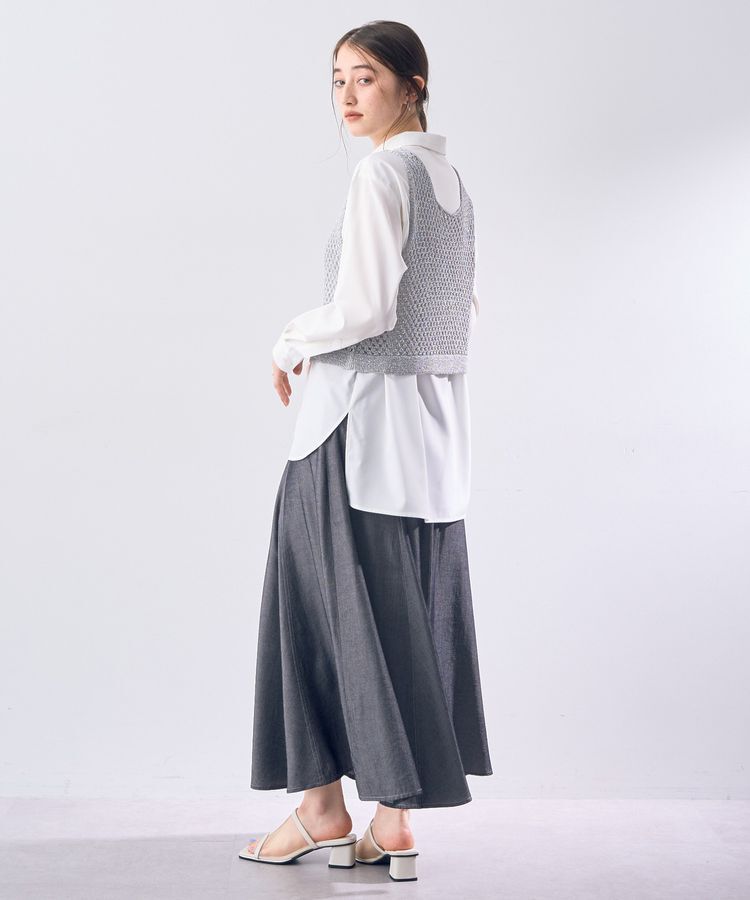 Editt by YECCA VECCA「【2点SET】メッシュベストSETシャツ」|シャツ・ブラウス|