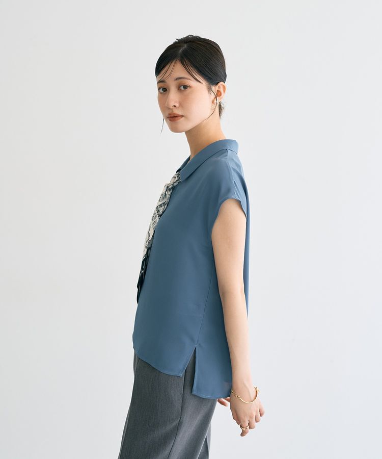 YECCA VECCA「スカーフ付きブラウス」|シャツ・ブラウス|