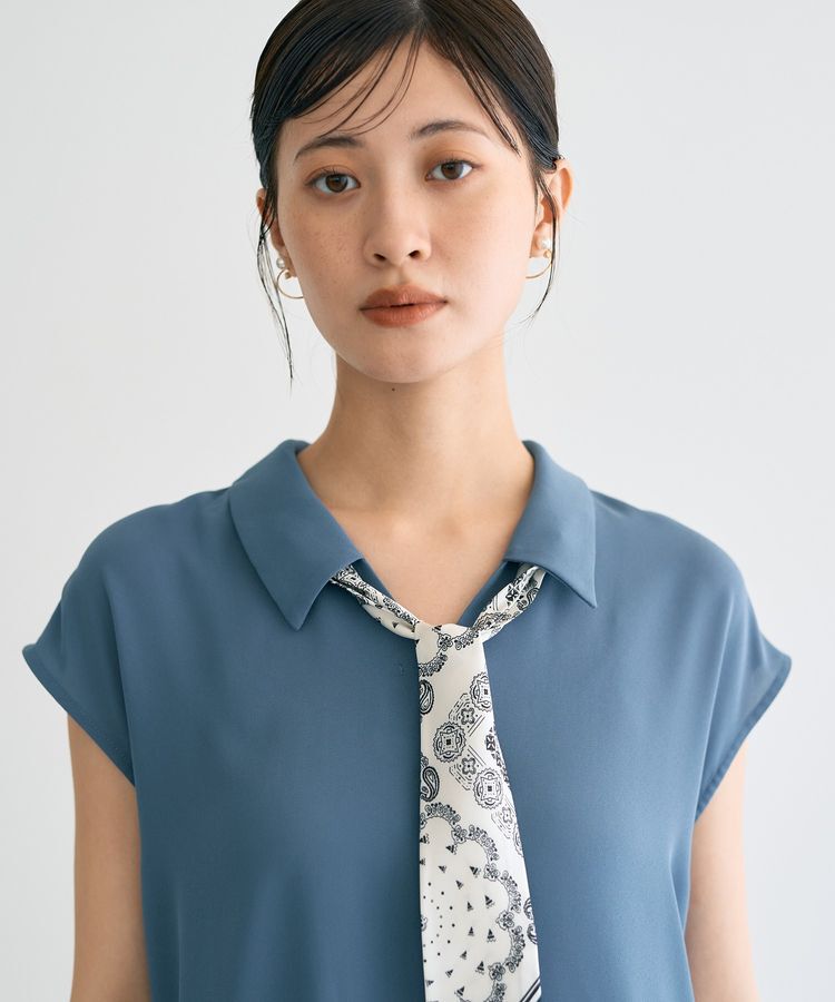 YECCA VECCA「スカーフ付きブラウス」|シャツ・ブラウス|