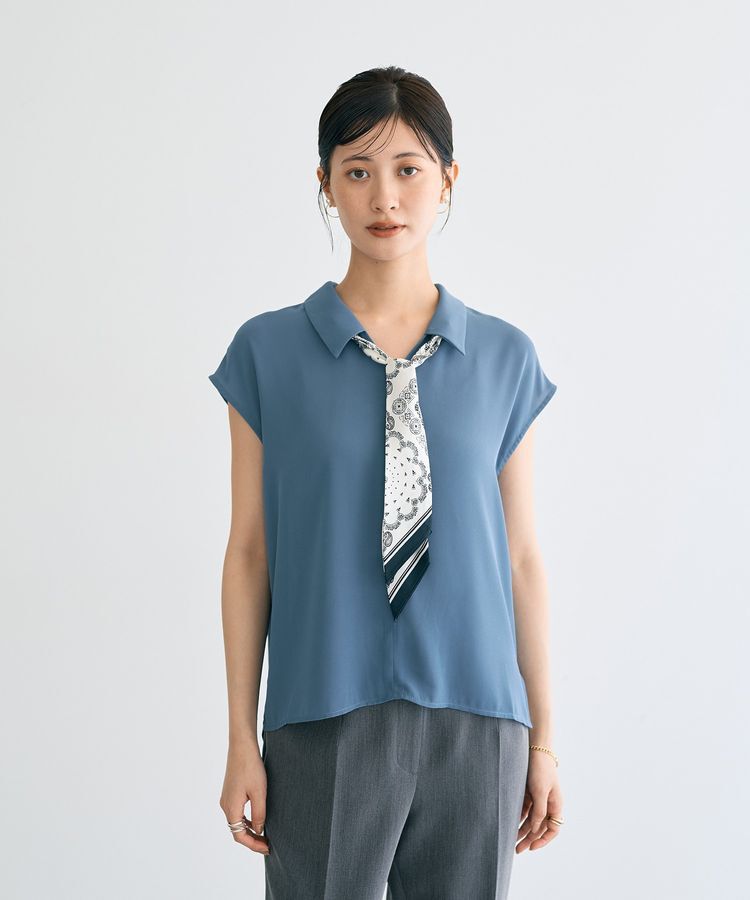 YECCA VECCA「スカーフ付きブラウス」|シャツ・ブラウス|