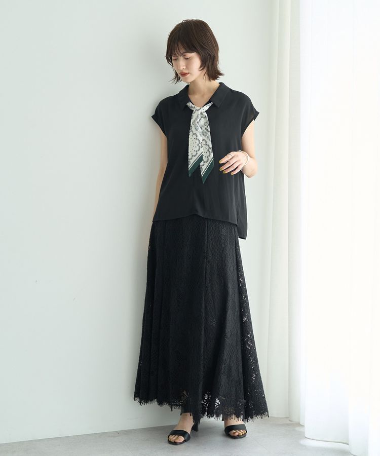 YECCA VECCA「スカーフ付きブラウス」|シャツ・ブラウス|