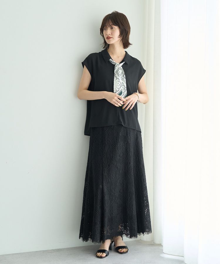 YECCA VECCA「スカーフ付きブラウス」|シャツ・ブラウス|