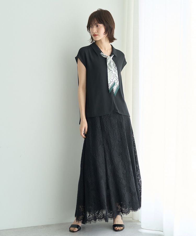 YECCA VECCA「スカーフ付きブラウス」|シャツ・ブラウス|