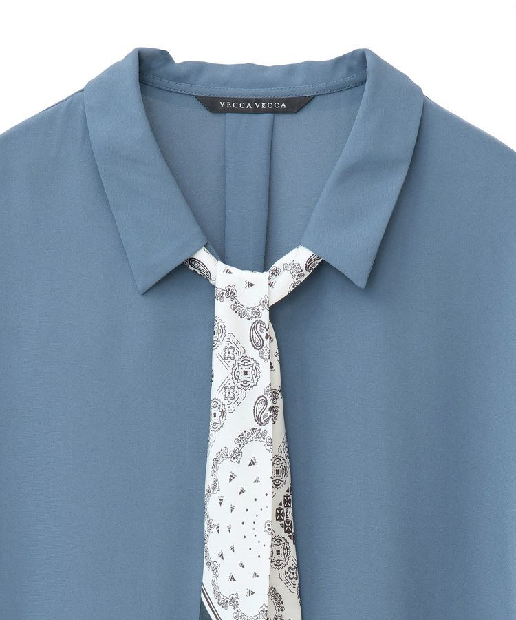 YECCA VECCA「スカーフ付きブラウス」|シャツ・ブラウス|