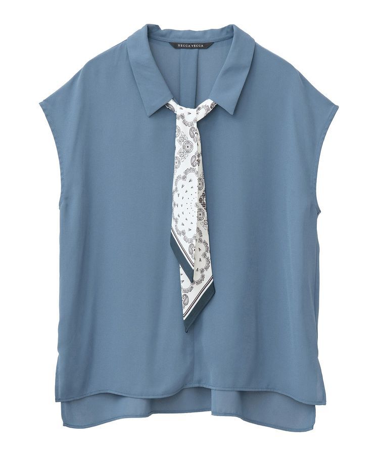 YECCA VECCA「スカーフ付きブラウス」|シャツ・ブラウス|