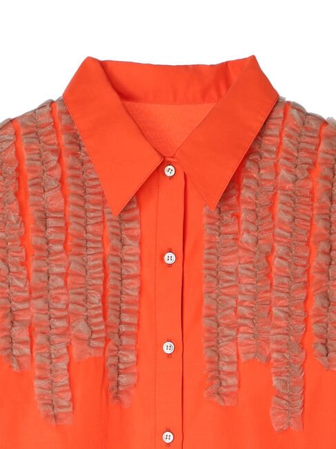 GARAGE OF GOOD CLOTHING「フリルハーフスリーブブラウス」|シャツ・ブラウス|