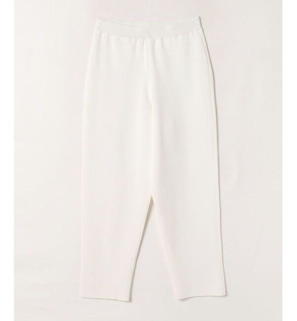 allureville「ミラノリブテーパードパンツ」|その他|ホワイト