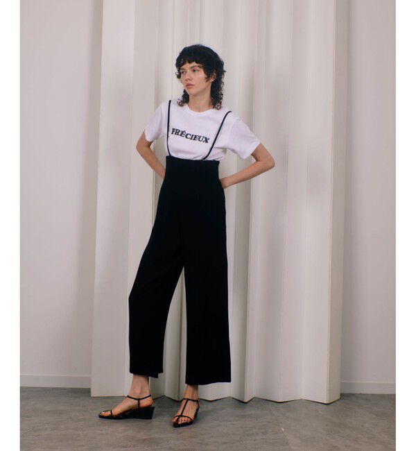 allureville「ハイウエストサロペットパンツ」|オールインワン|