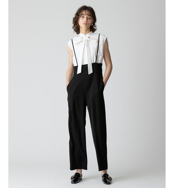 allureville「ハイウエストサロペットパンツ」|オールインワン|