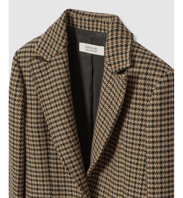 LOULOU WILLOUGHBY「【LOULOU WILLOUGHBY】ガンクラブチェックシングルジャケット」|テーラードジャケット|