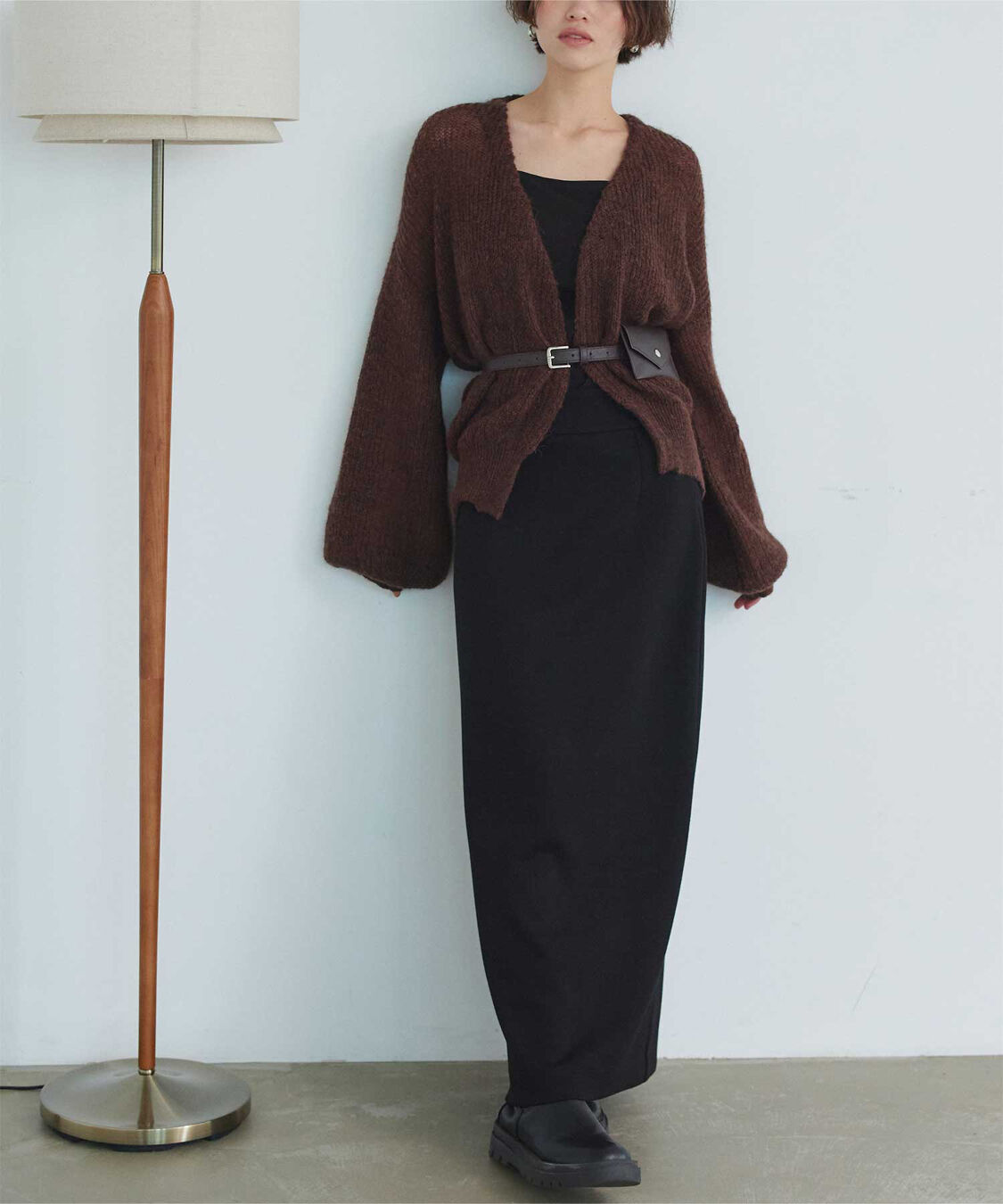 titivate「モヘアタッチローゲージニットカーディガン」|カーディガン|