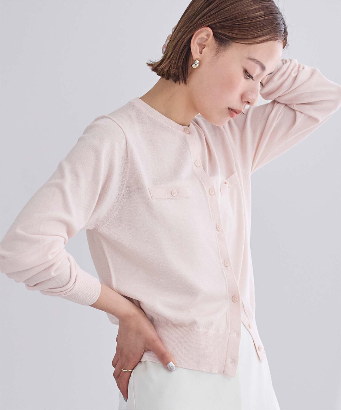 ur's「UVケアコンパクトベーシックニットカーディガン」|ニット・セーター|