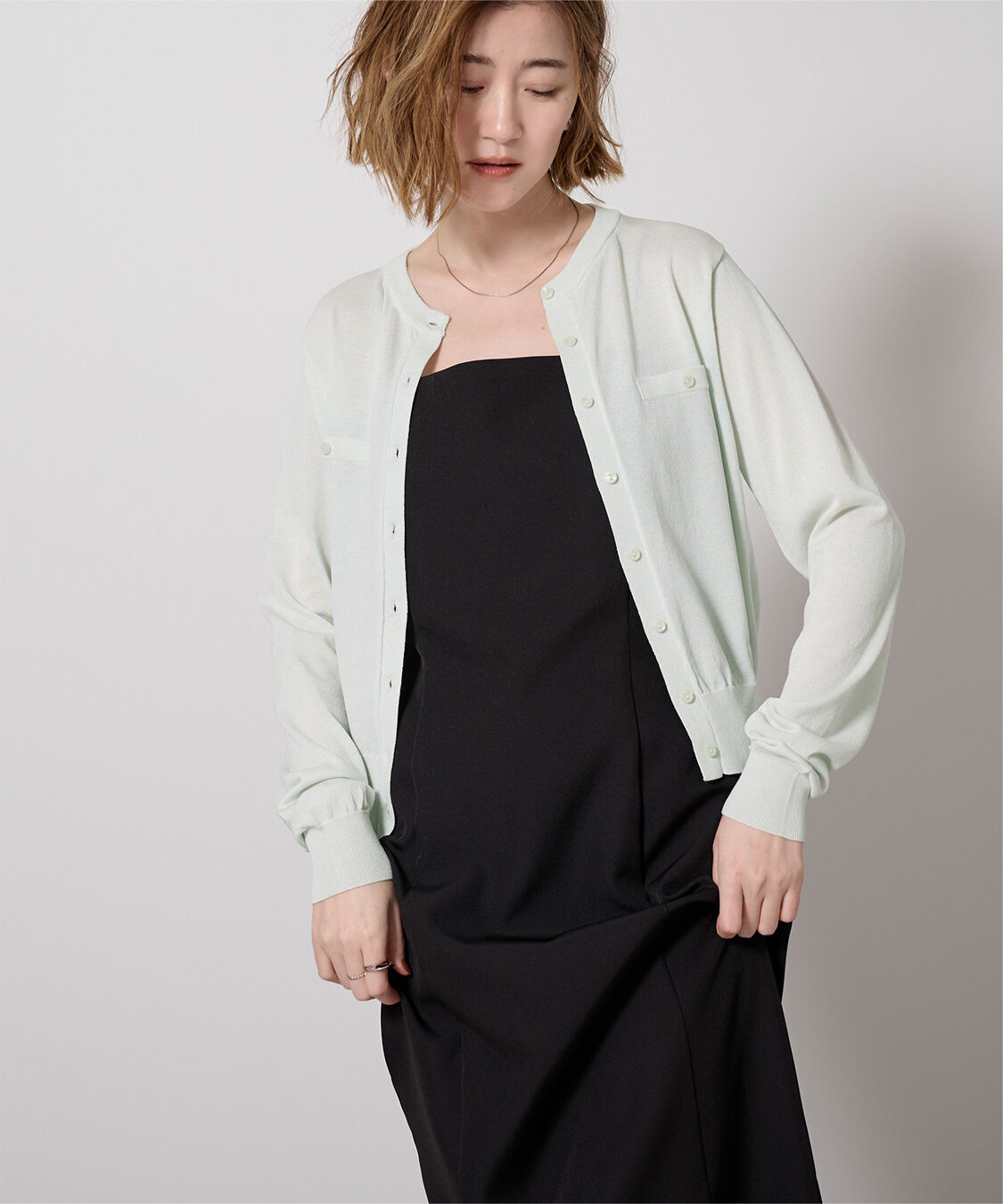 ur's「UVケアコンパクトベーシックニットカーディガン」|ニット・セーター|