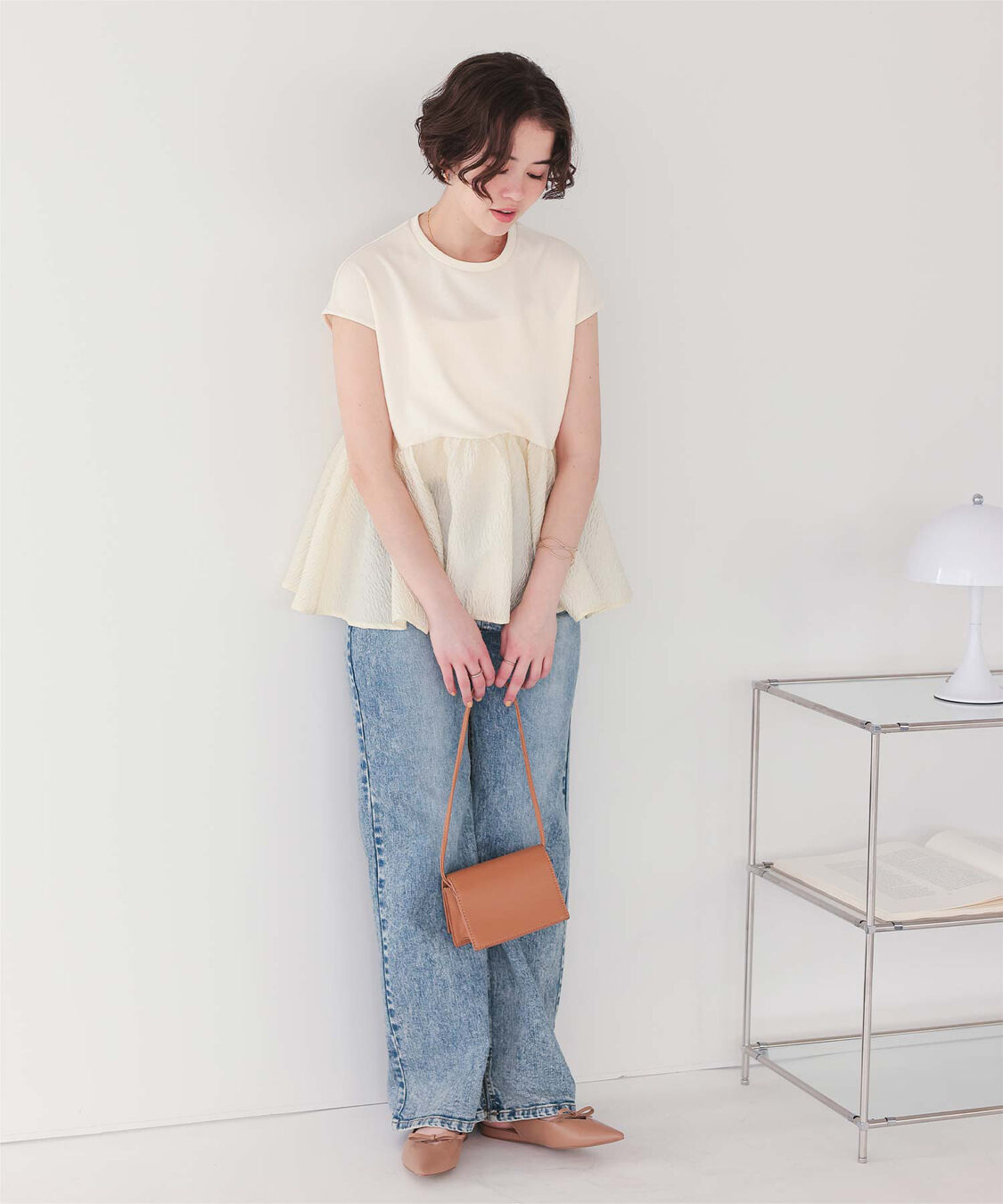 titivate「シアージャガードドッキングトップス」|Tシャツ・カットソー|