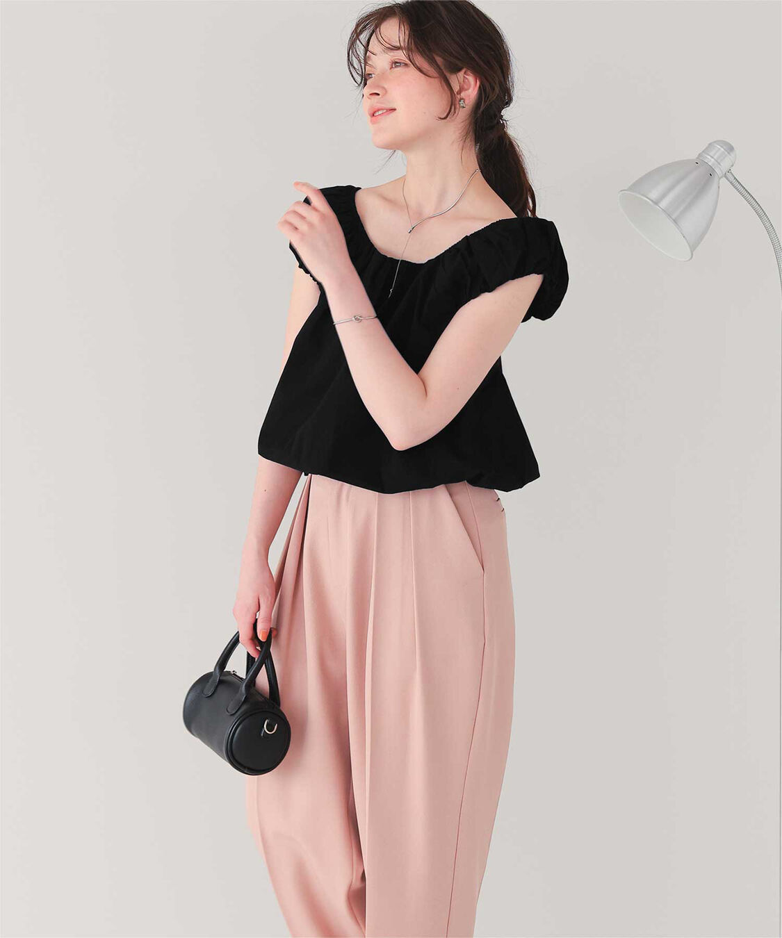 titivate「クロップドバルーンシルエットトップス」|シャツ・ブラウス|