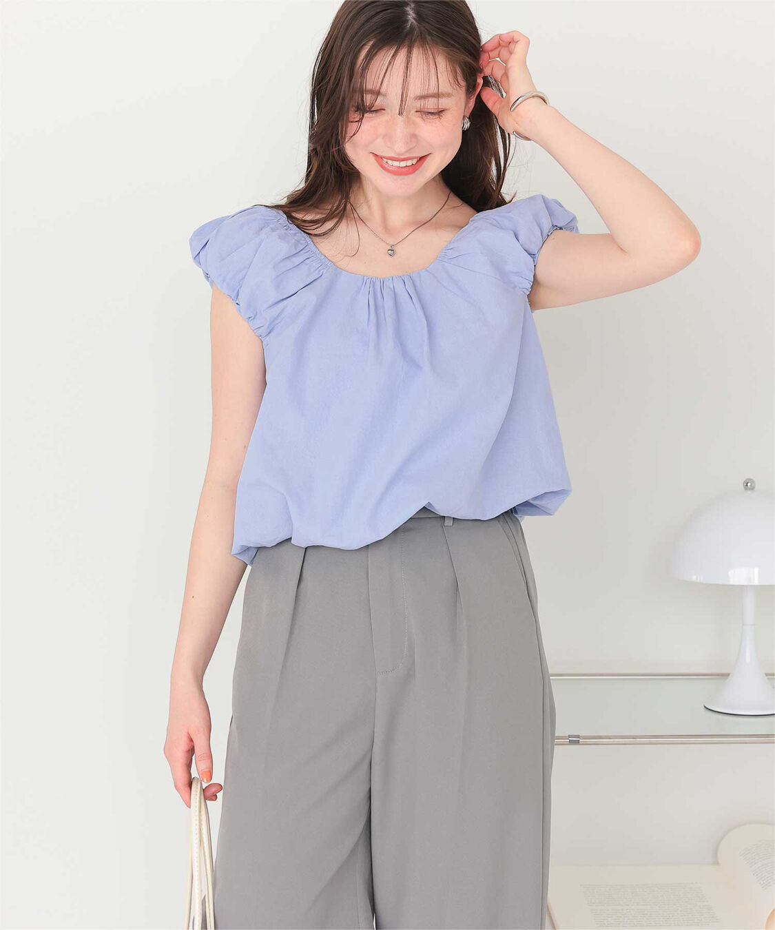 titivate「クロップドバルーンシルエットトップス」|シャツ・ブラウス|