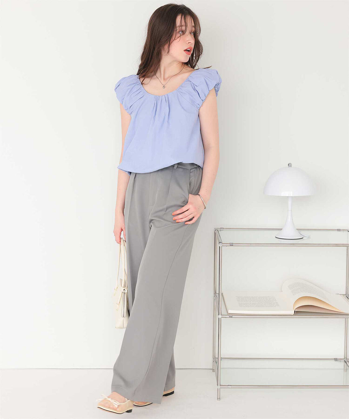 titivate「クロップドバルーンシルエットトップス」|シャツ・ブラウス|