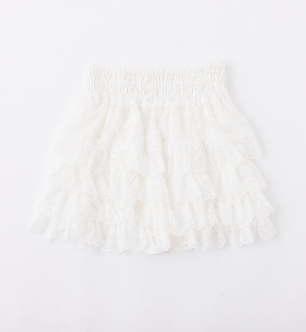  「ティアードフリルミニスカート」|スカート|