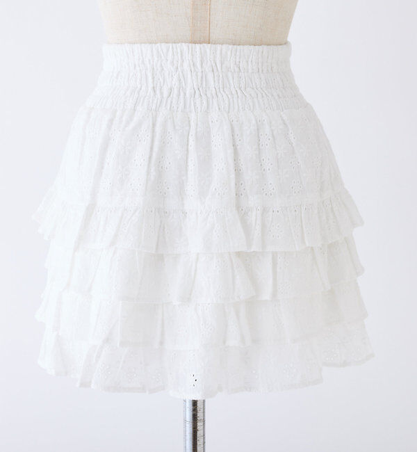  「ティアードフリルミニスカート」|スカート|