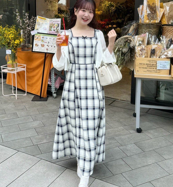  「【AYANO企画】カーデセットワンピース」|ワンピース|