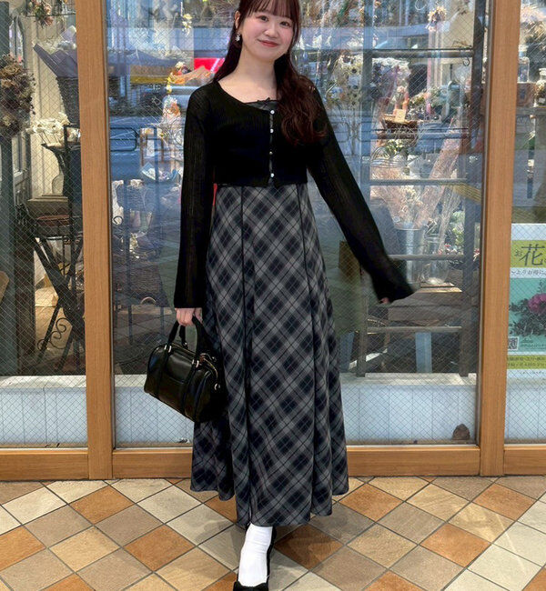  「【AYANO企画】カーデセットワンピース」|ワンピース|