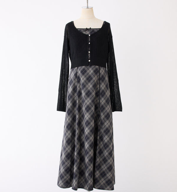  「【AYANO企画】カーデセットワンピース」|ワンピース|