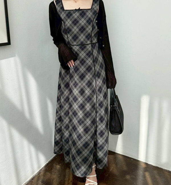  「【AYANO企画】カーデセットワンピース」|ワンピース|