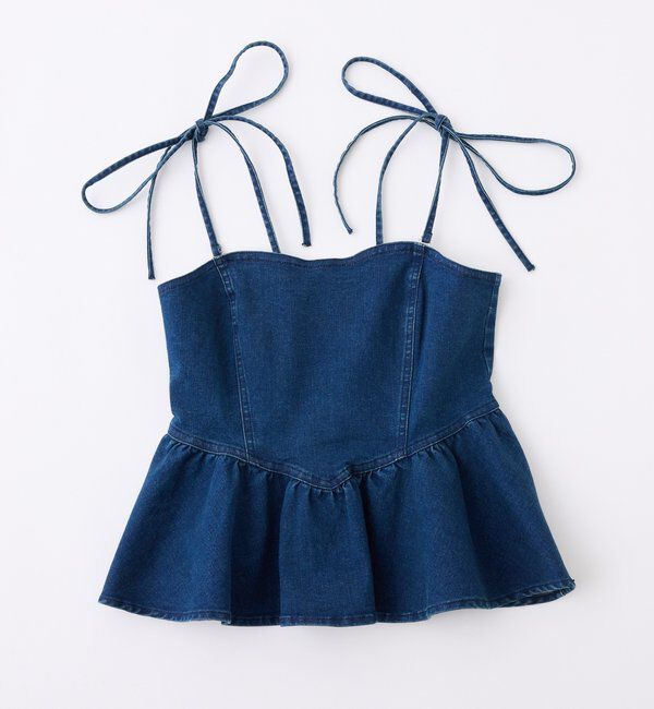  「【お揃いcollection】デニムビスチェ」|シャツ・ブラウス|