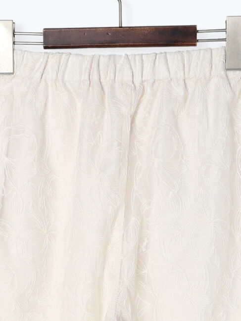 Te chichi「【Atelier Bloom】チュールフラワー刺繍パンツ（セットアップ可)」|その他|