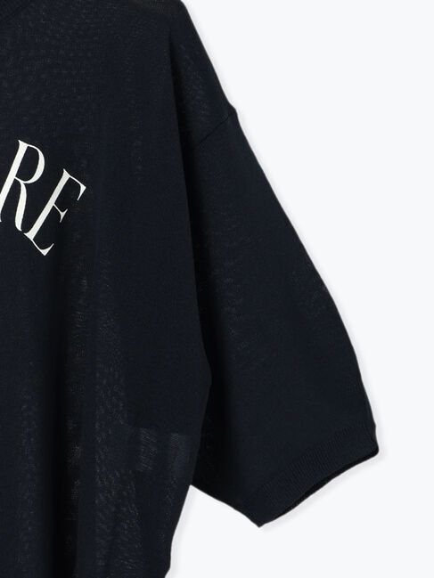 Lugnoncure「麻タッチロゴアソートシアーニット」|ニット・セーター|