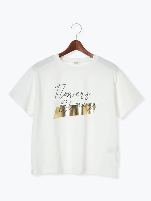 Te chichi TERRASSE「【接触冷感】箔BIGロゴTシャツ」|Tシャツ・カットソー|