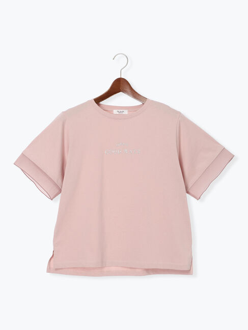 Te chichi TERRASSE「型押しプリント袖切替Tシャツ」|Tシャツ・カットソー|