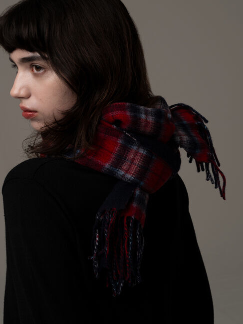 Te chichi「カシミア混リバーシブルチェックマフラー」|その他|