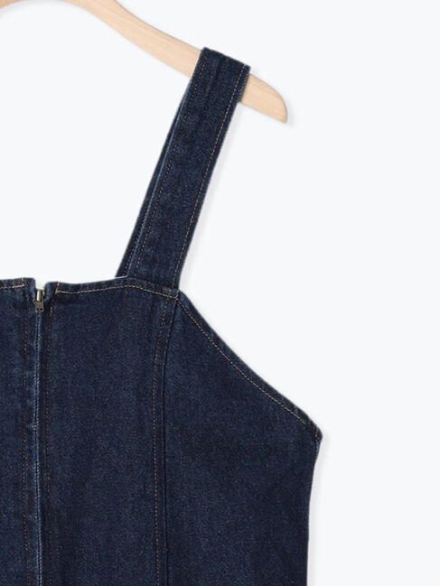 Samansa Mos2「【Sサイズ WEB限定】デニムジップジャンスカ」|ワンピース|