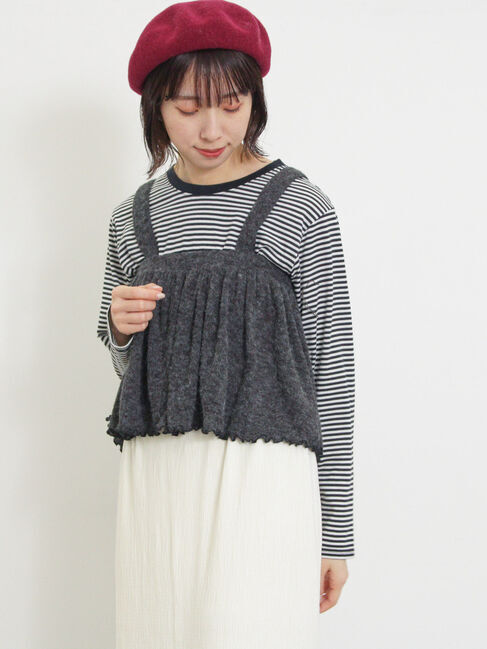 Samansa Mos2「2WAYニットビスチェセットトップス」|Tシャツ・カットソー|