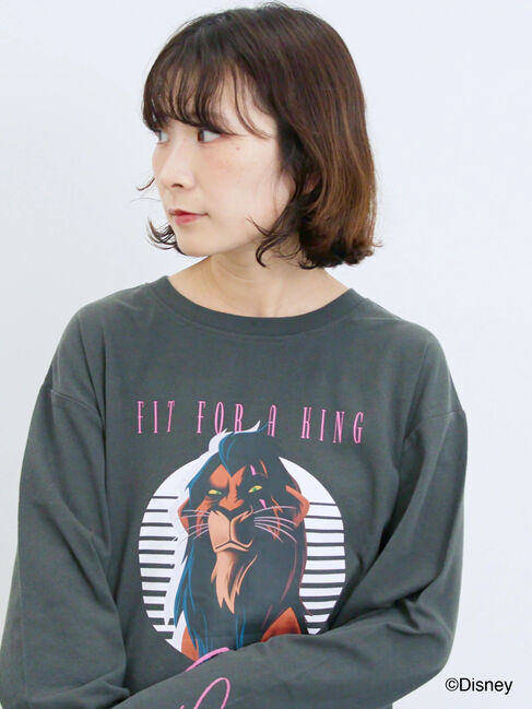 Samansa Mos2 blue「【Disney】ヴィランズ/ロンT」|Tシャツ・カットソー|